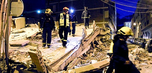 Imágenes del terremoto de Lorca