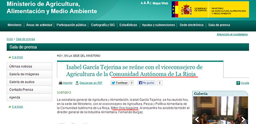 Los regionalistas piden una rectificación inmediata por incluir La Rioja en el País Vasco y preguntan si hablaron de una posible Denominación propia en Álava