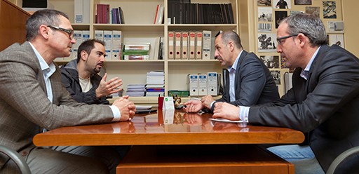 Daniel González, Rubén Antoñanzas, Rubén Gil y Miguel González de Legarra.