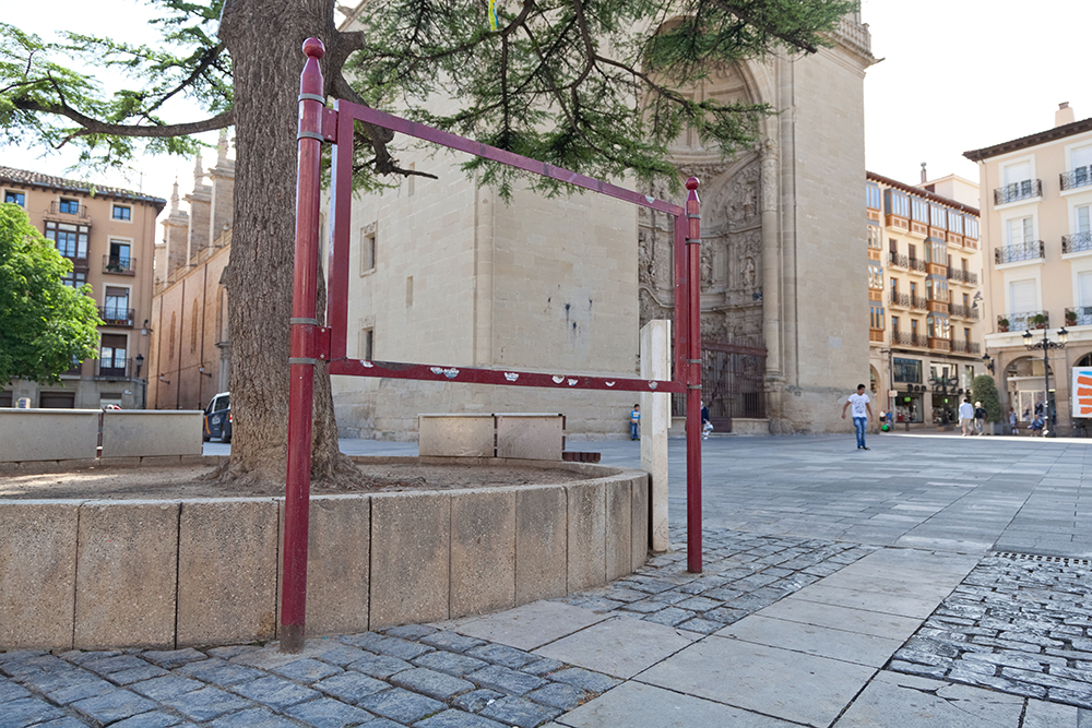 Estado actual del panel turístico informativo