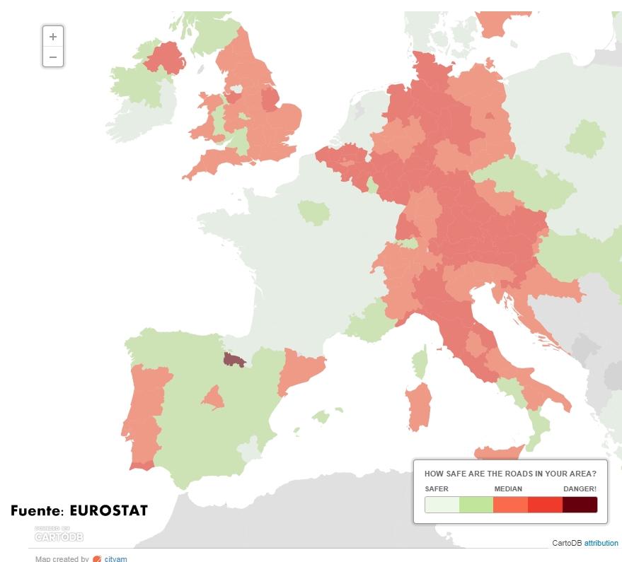 Mapa Eurostat