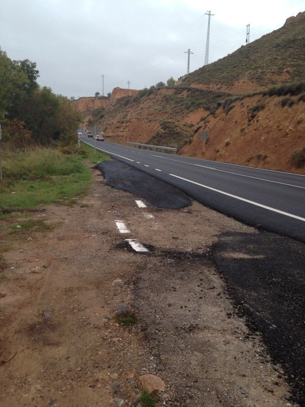 Estado actual de la LR-131 tras las obras.