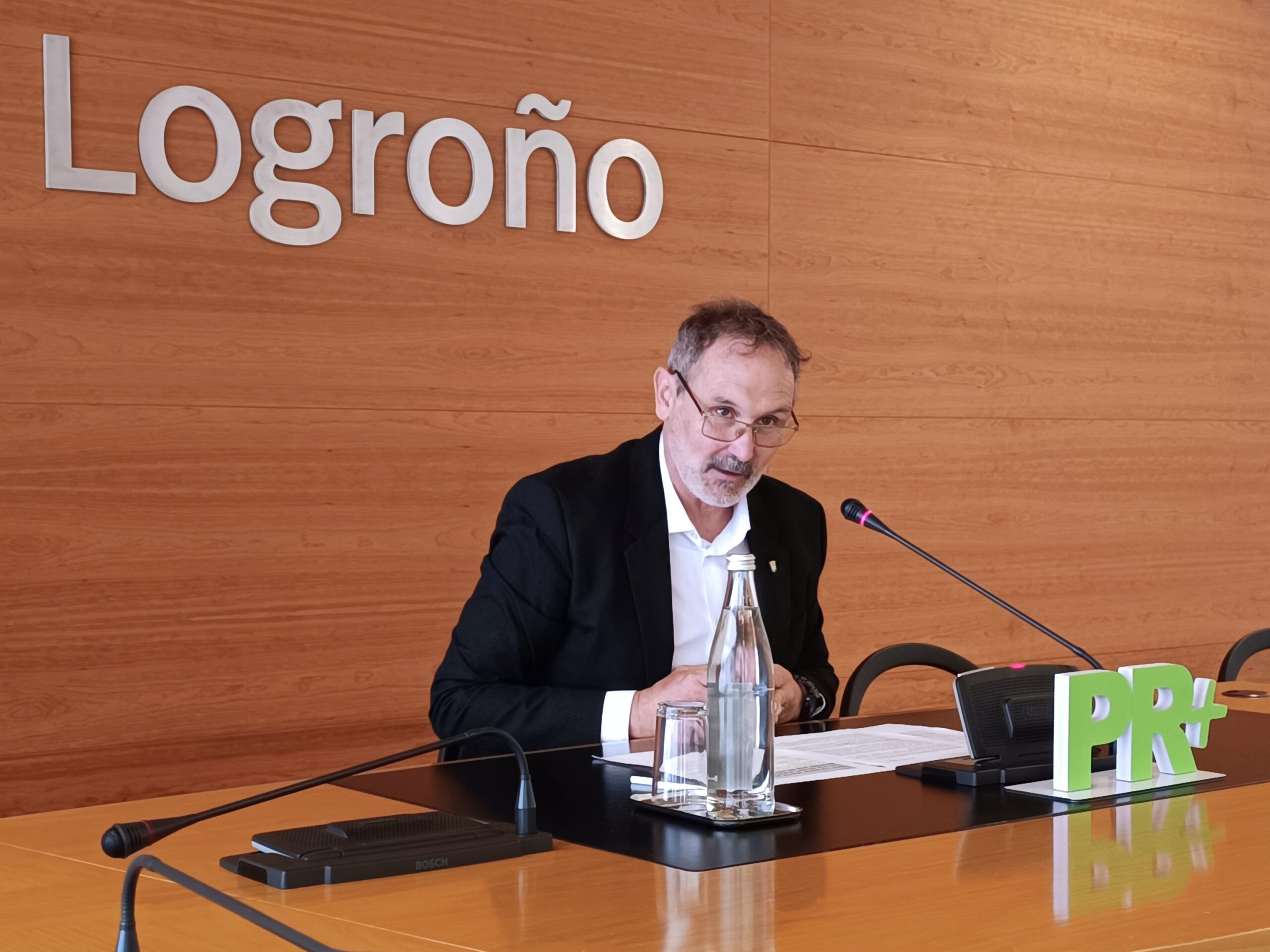 Rubén Antoñanzas en rueda de prensa el jueves 21 de agosto de 2025.